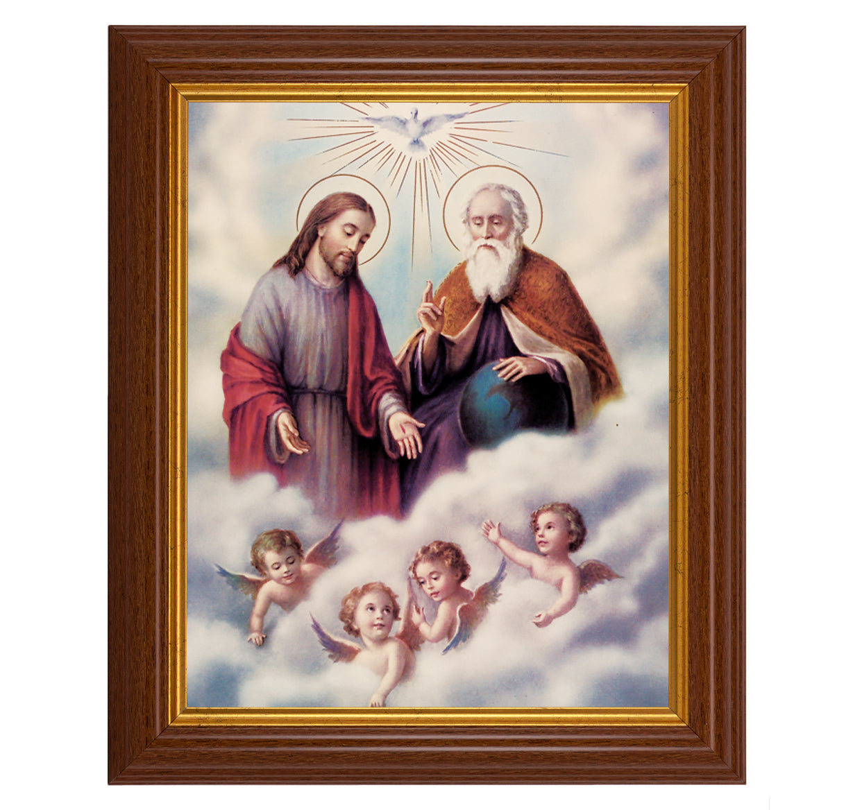 The Trinity Dark Walnut Framed Art