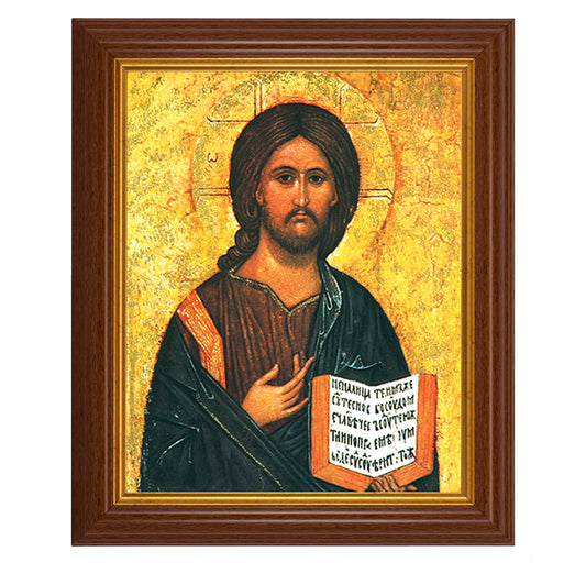 Christ The Teacher Dark Walnut Framed Art