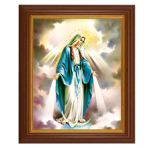 Our Lady of Grace Dark Walnut Framed Art
