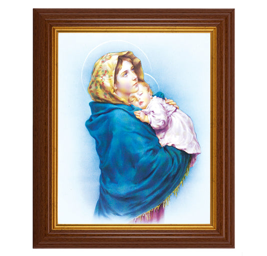 Madonna of the Streets Dark Walnut Framed Art