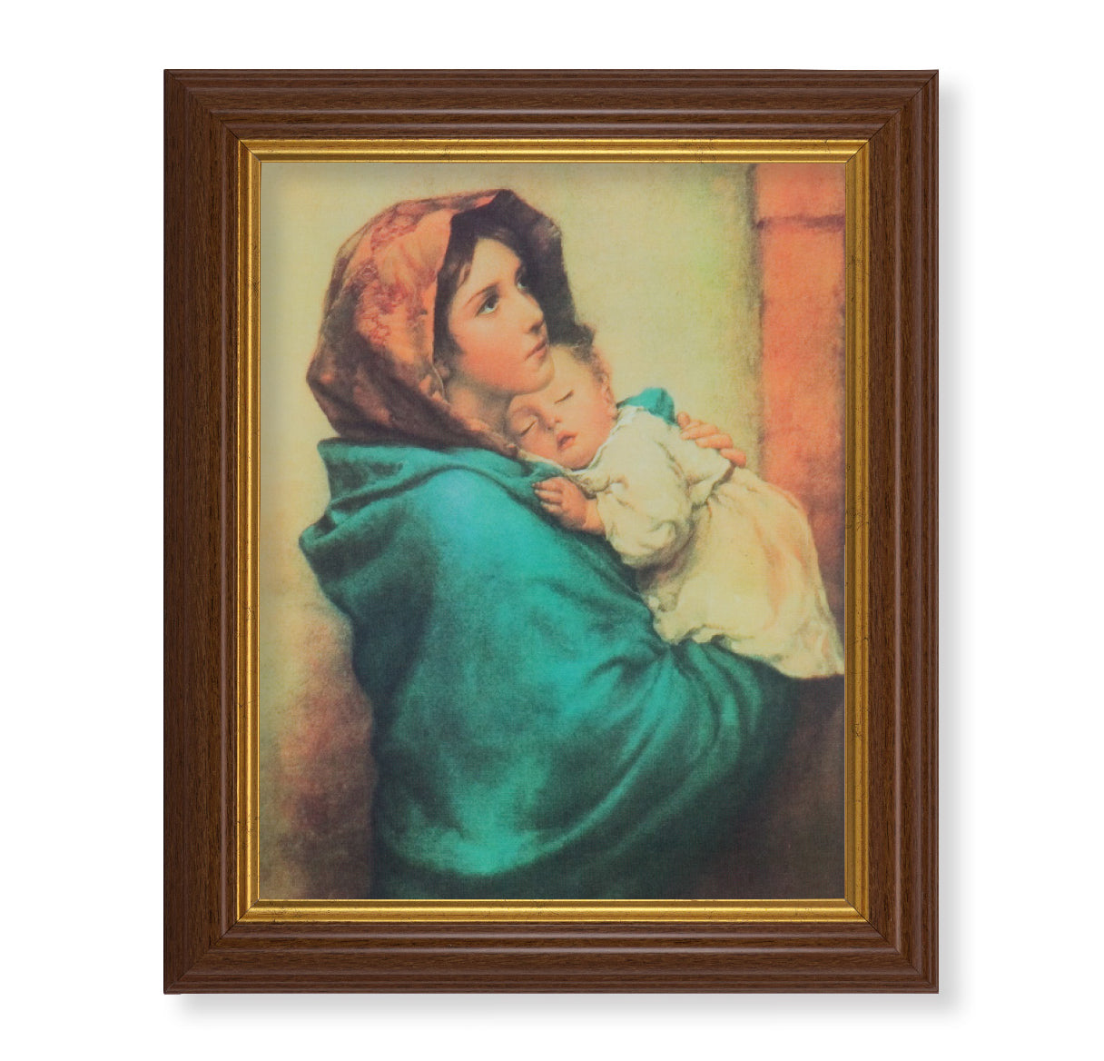 Madonna of the Streets Dark Walnut Framed Art