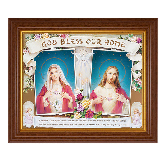 House Blessing - SHJ and IHM Dark Walnut Framed Art