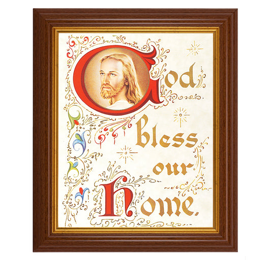 House Blessing Dark Walnut Framed Art