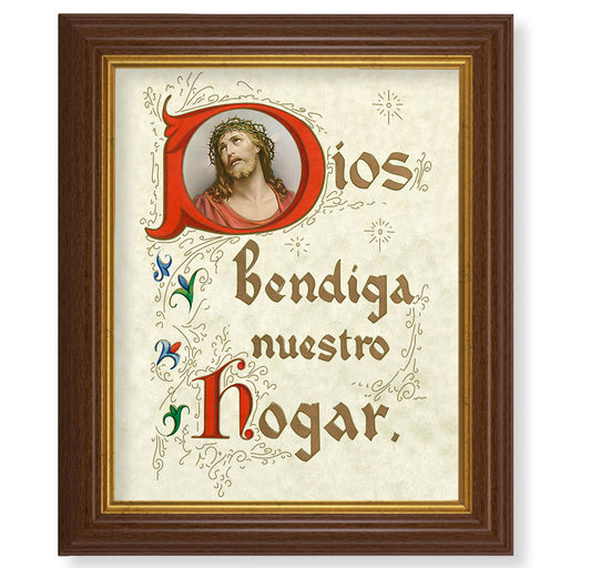 House Blessing (Spanish) Dark Walnut Framed Art