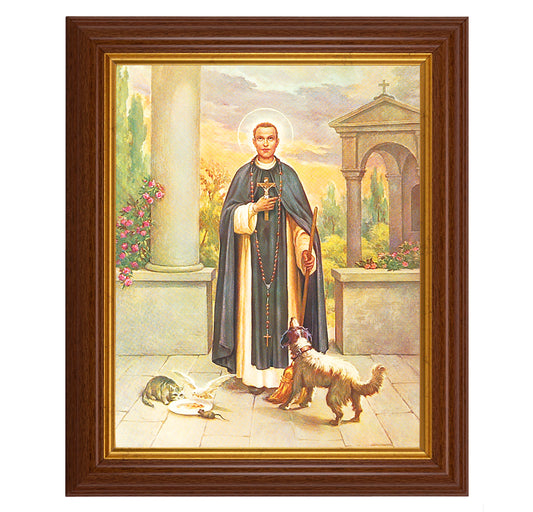 St. Martin DePorres Dark Walnut Framed Art