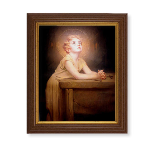 Thy Will Be Done Dark Walnut Framed Art