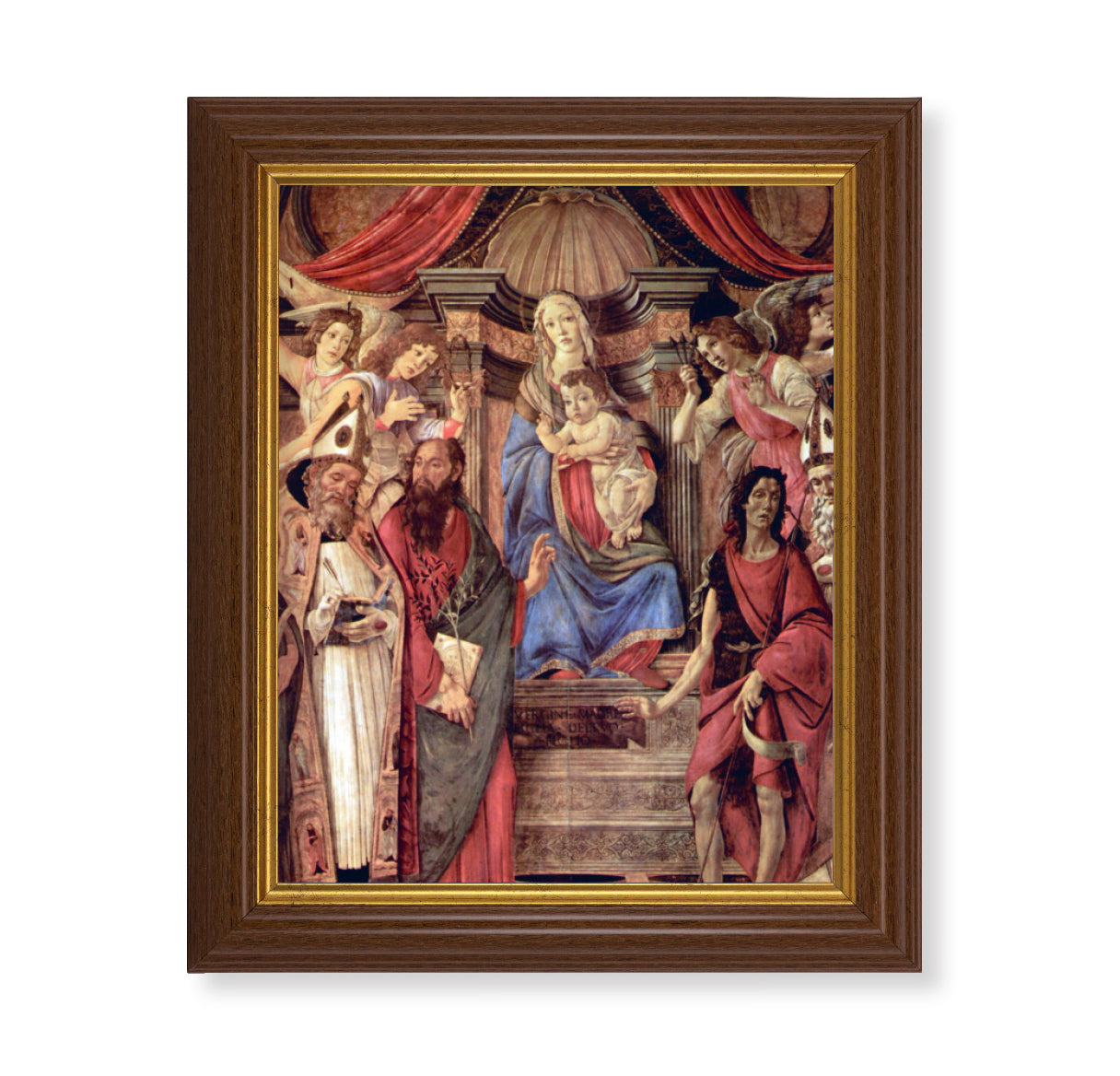 Immaculate Conception Dark Walnut Framed Art