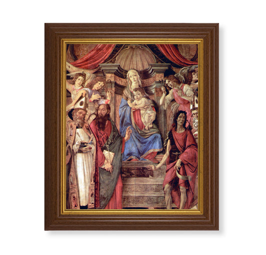 Immaculate Conception Dark Walnut Framed Art