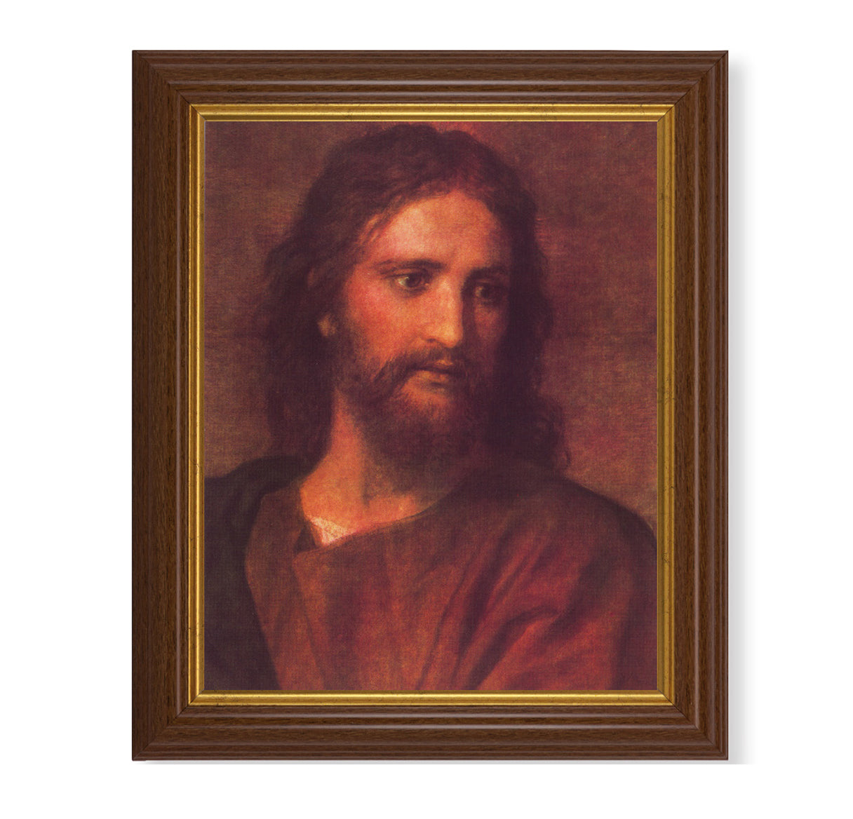 Christ at 33 Dark Walnut Framed Art
