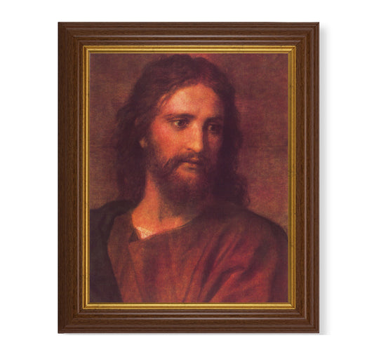 Christ at 33 Dark Walnut Framed Art