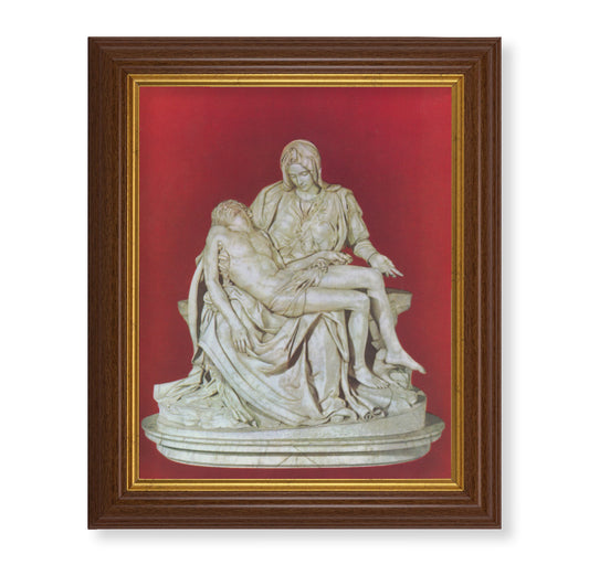 The Pieta Dark Walnut Framed Art