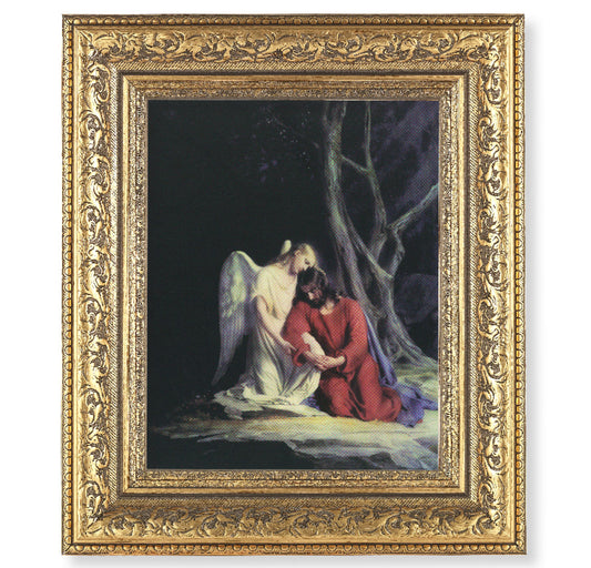 Agony in the Garden Gold-Leaf Antique Framed Art