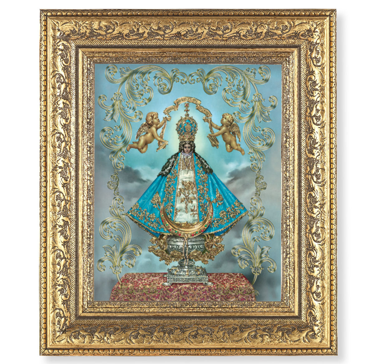 Virgin de San Juan Gold-Leaf Antique Framed Art