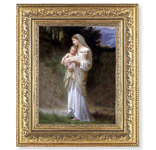 Divine Innocence Gold-Leaf Antique Framed Art
