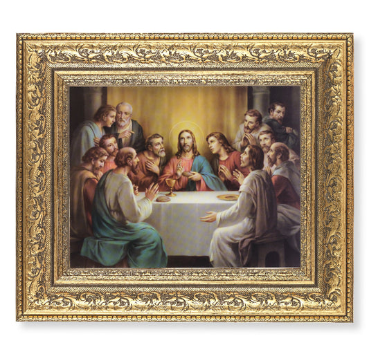Last Supper Gold-Leaf Antique Framed Art