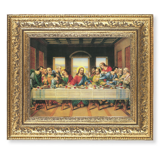 Last Supper Gold-Leaf Antique Framed Art