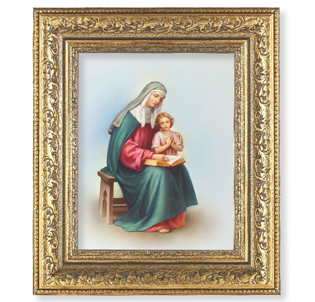 St. Anne Gold-Leaf Antique Framed Art