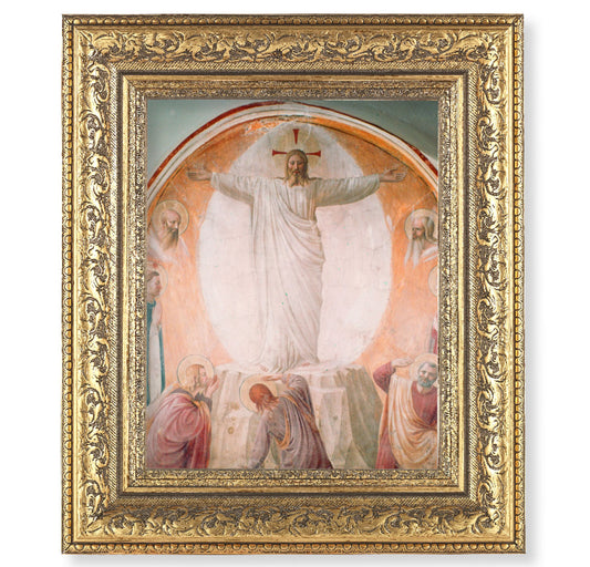 Transfiguration of Christ Gold-Leaf Antique Framed Art