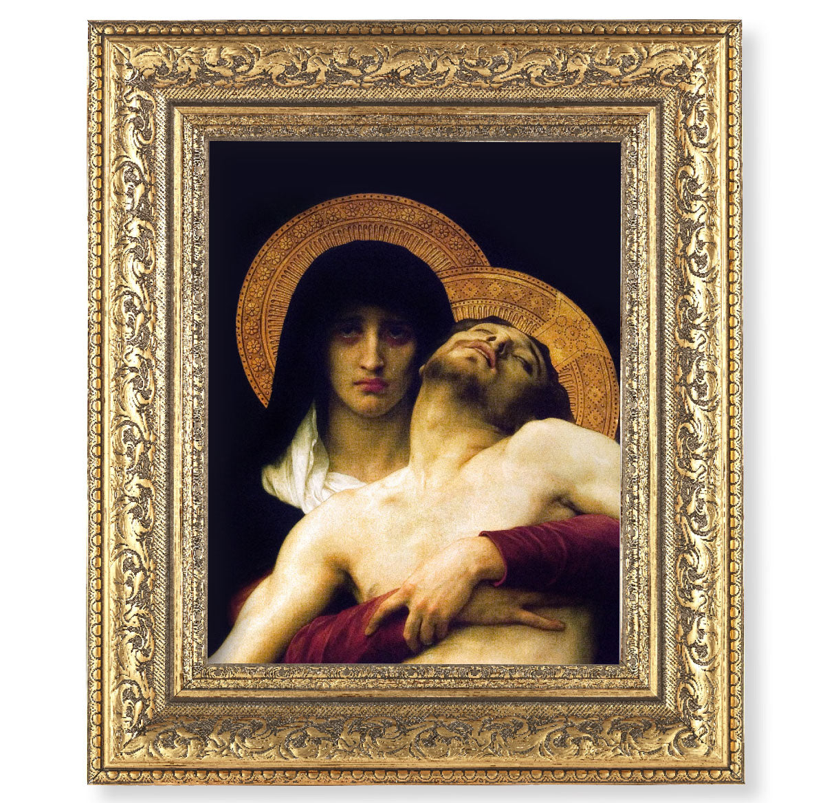 The Pieta Gold-Leaf Antique Framed Art