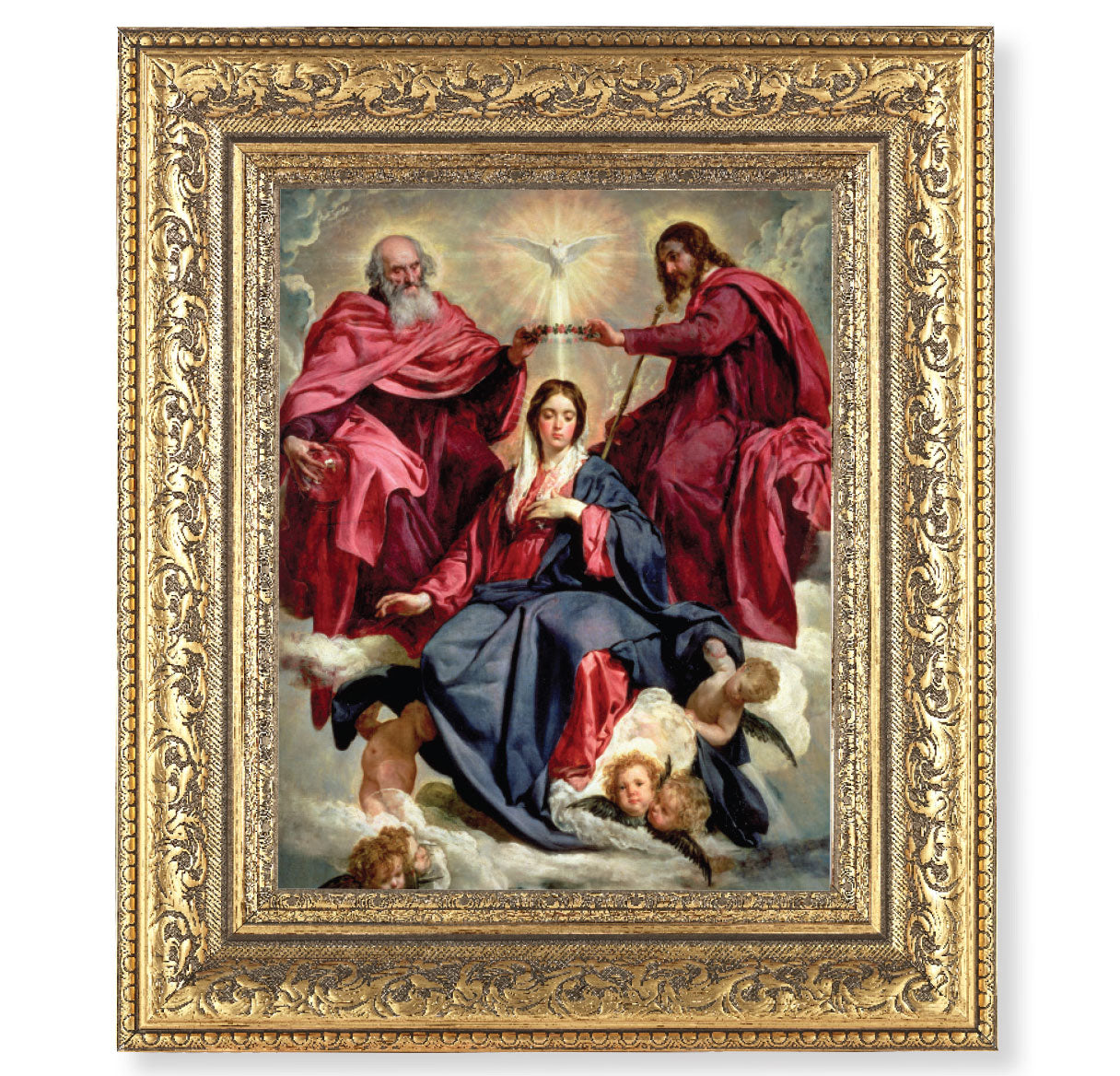 Crowning of Mary Gold-Leaf Antique Framed Art