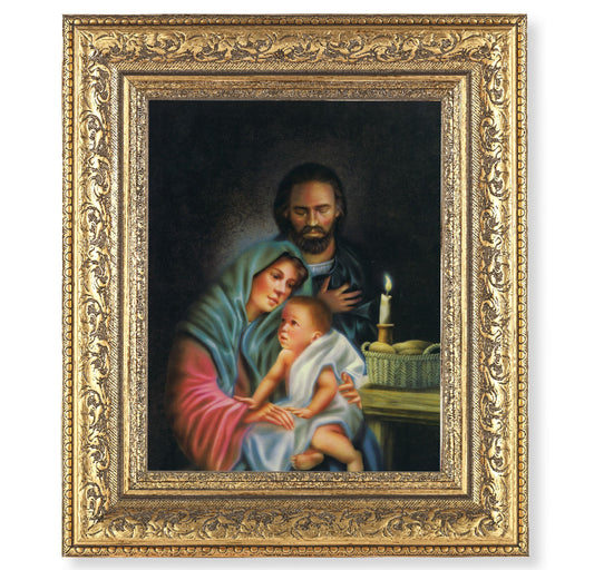 The Holy Family Gold-Leaf Antique Framed Art