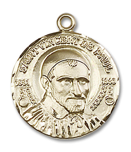 14kt Gold Saint Vincent de Paul Medal