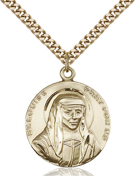 14kt Gold Filled Saint Louise Pendant