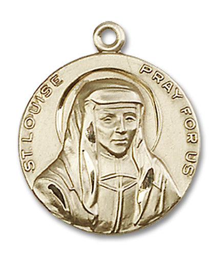 14kt Gold Saint Louise Medal