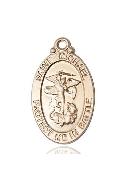 14kt Gold Saint Michael Medal
