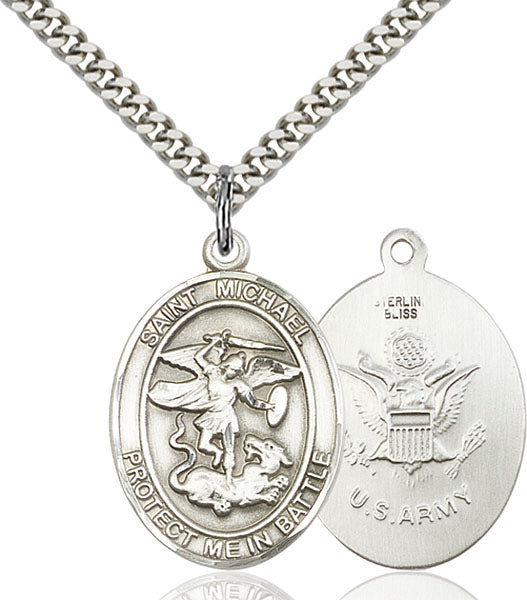 Sterling Silver Saint Michael Pendant