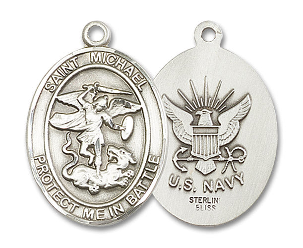 Sterling Silver Saint Michael the Archangel Pendant