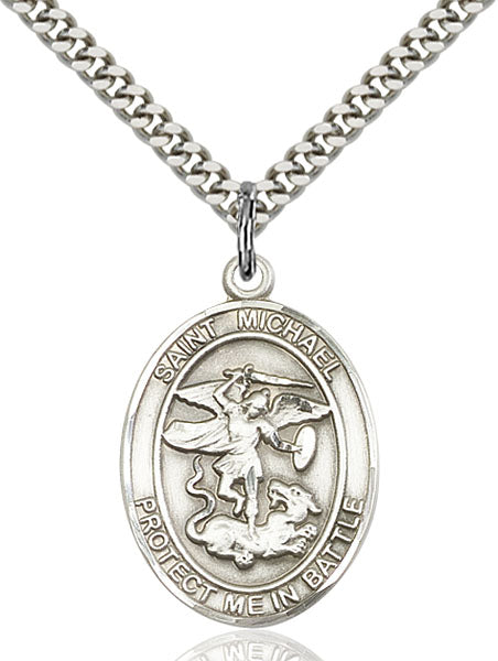 Sterling Silver Saint Michael Pendant