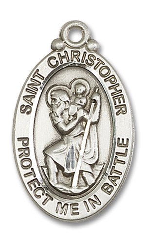 Sterling Silver Saint Christopher Pendant