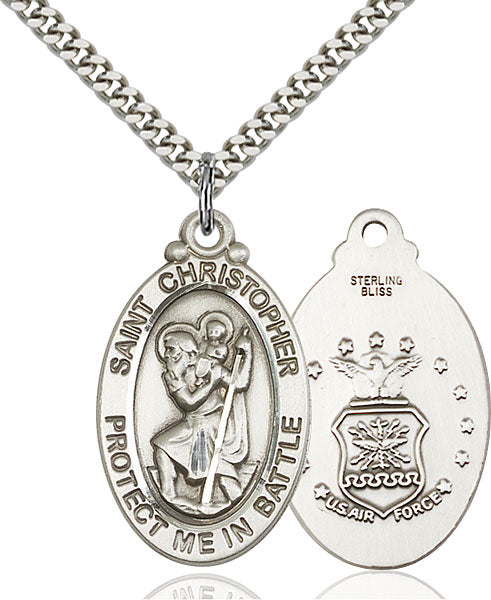 Sterling Silver Saint Christopher Pendant