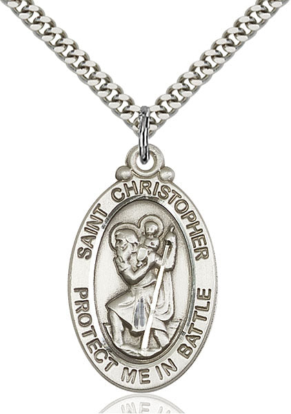 Sterling Silver Saint Christopher Pendant