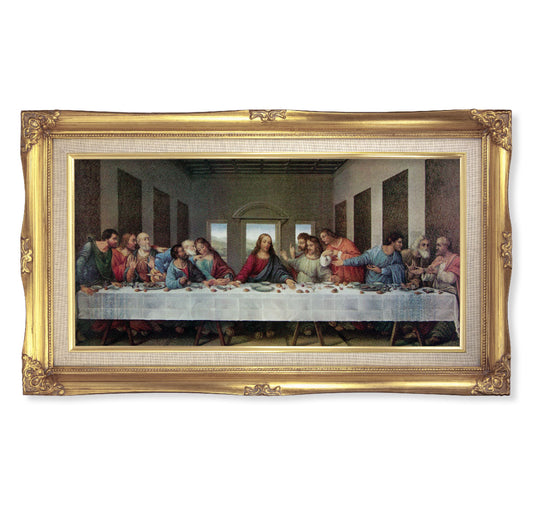 Last Supper Gold-Leaf Framed Art