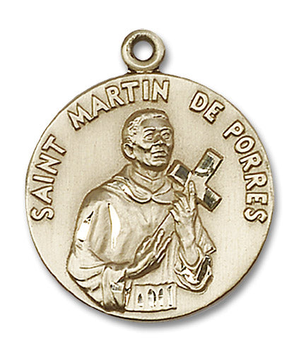 14kt Gold Saint Martin de Porres Medal