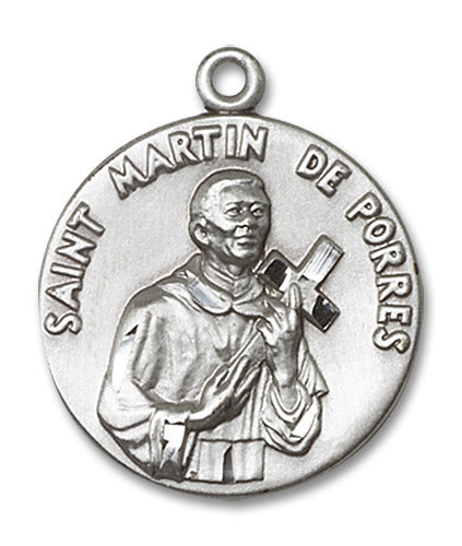 Sterling Silver Saint Martin de Porres Pendant