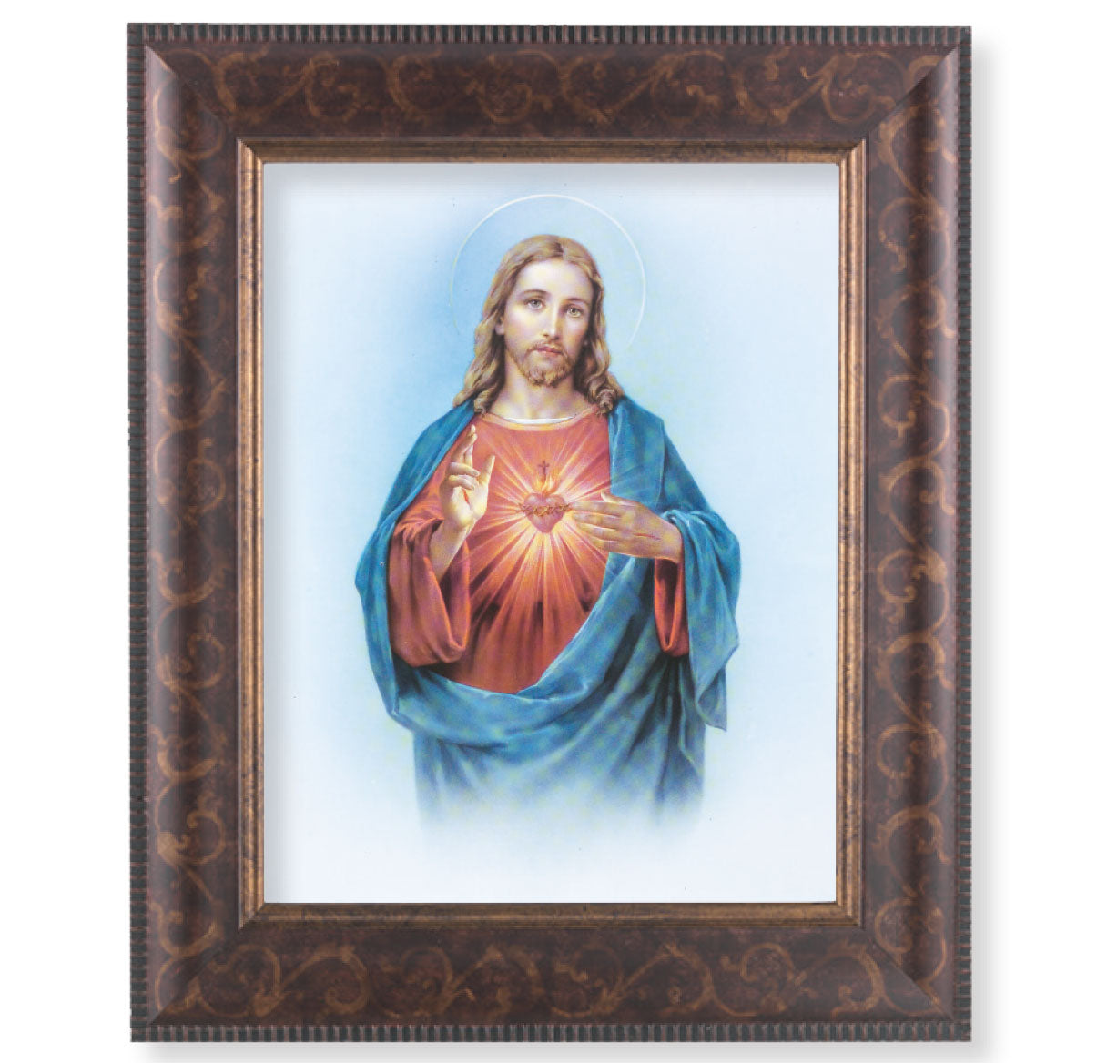 Sacred Heart of Jesus Art-Deco Framed Art