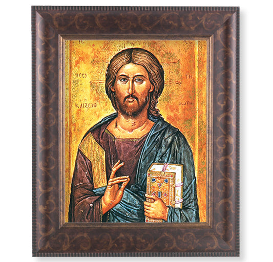 Christ All Knowing Art-Deco Framed Art