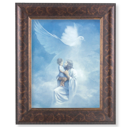 Christ Welcoming Child Art-Deco Framed Art
