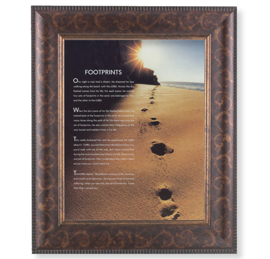 Footprints Art-Deco Framed Art