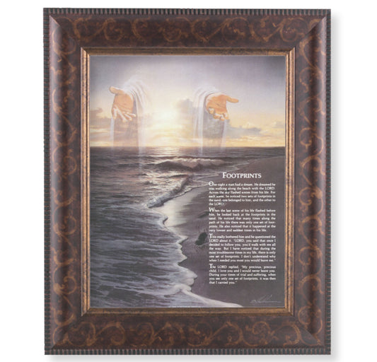 Footprints Art-Deco Framed Art