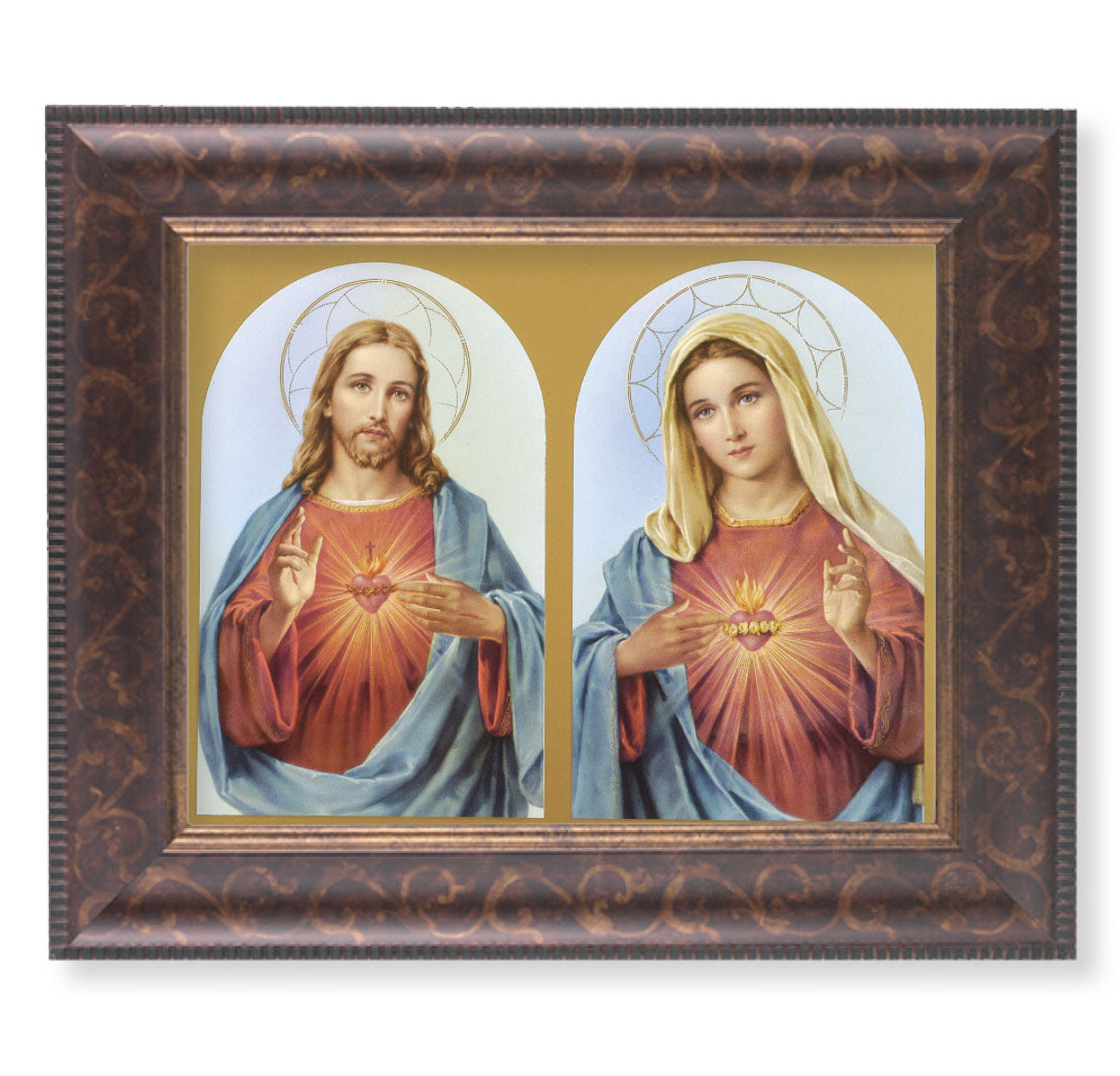 The Sacred Hearts Art-Deco Framed Art