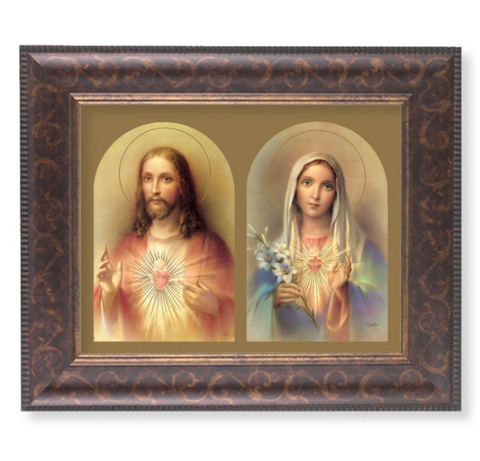 The Sacred Hearts Art-Deco Framed Art