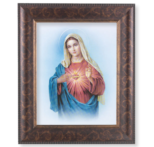Immaculate Heart of Mary Art-Deco Framed Art
