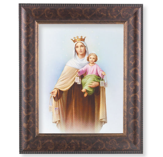 Our Lady of Mount Carmel Art-Deco Framed Art