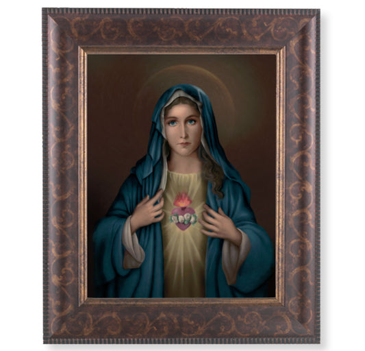 Immaculate Heart of Mary Art-Deco Framed Art