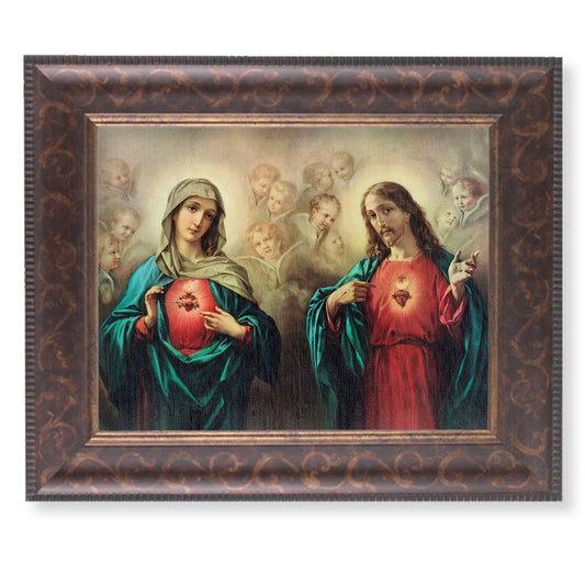 The Sacred Hearts Art-Deco Framed Art