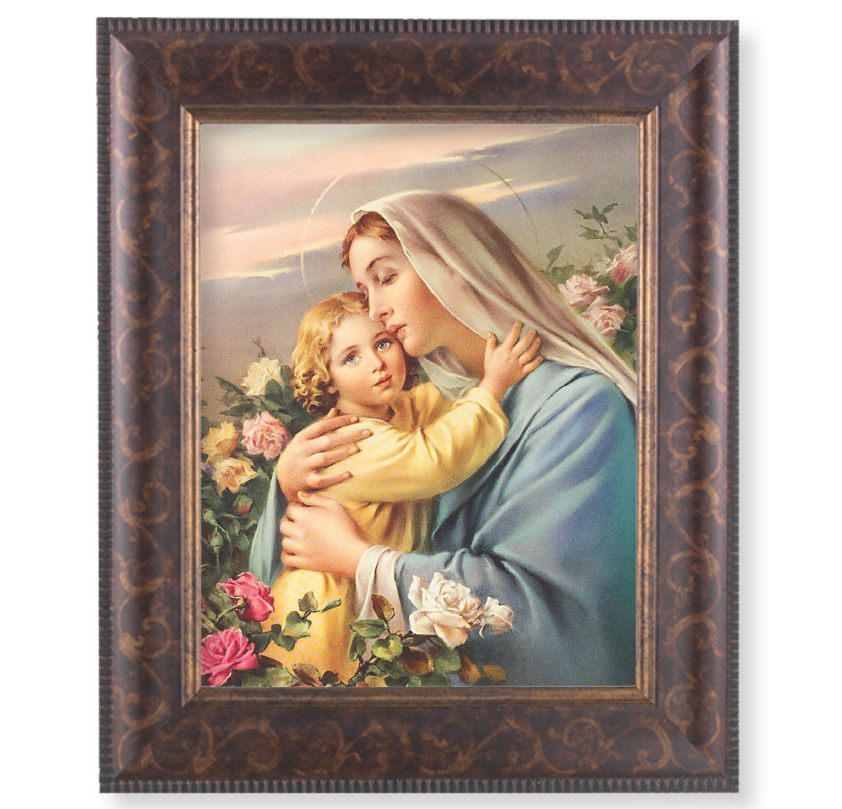 Madonna and Child Art-Deco Framed Art – The Catholic Shop
